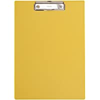 Los mejores  - Maul sujetapapeles con pantalla- revestimiento- A4- vertical- color amarillo